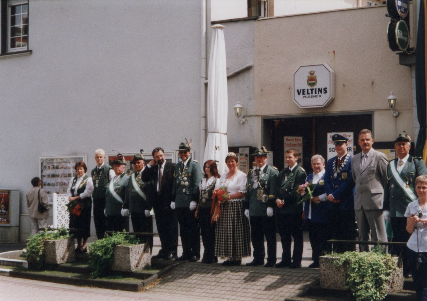 Aufstellung zum Vorbeimarsch