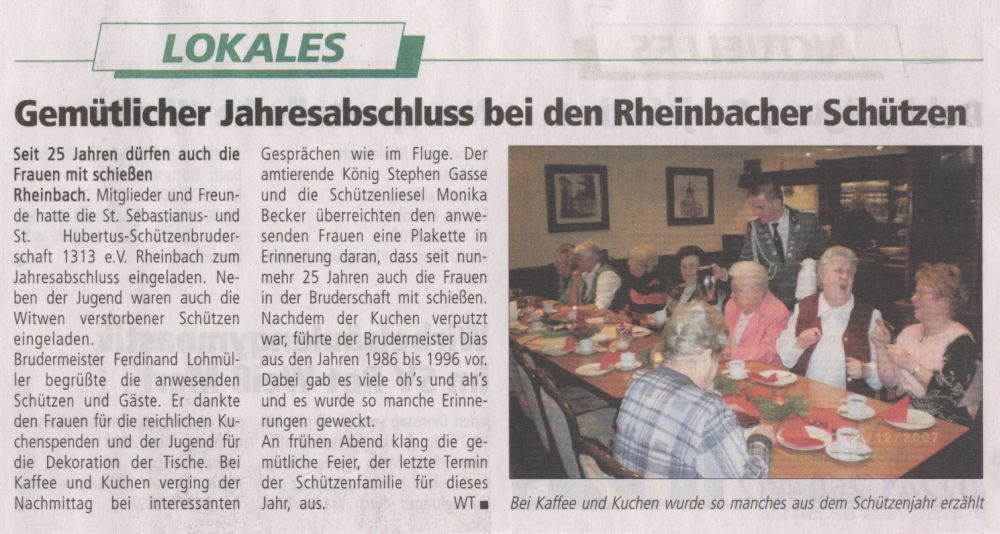 Artikel Wir am Kottenforst 12.12.07