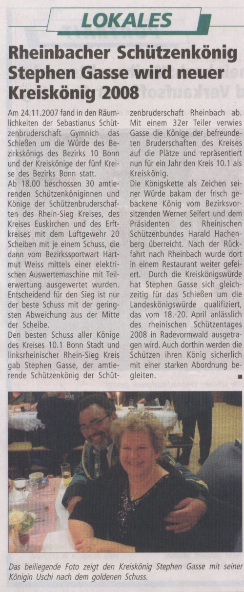 Artikel Wir am Kottenforst 12.12.07