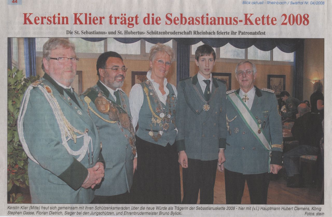 Artikel Blick Aktuell Rheinbach 23.01.08