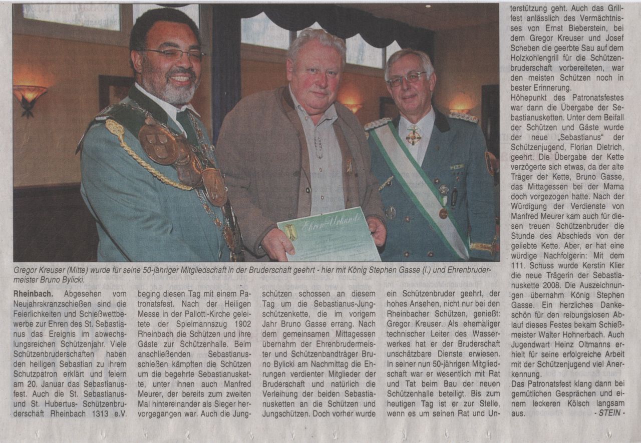 Artikel Blick Aktuell Rheinbach 23.01.08
