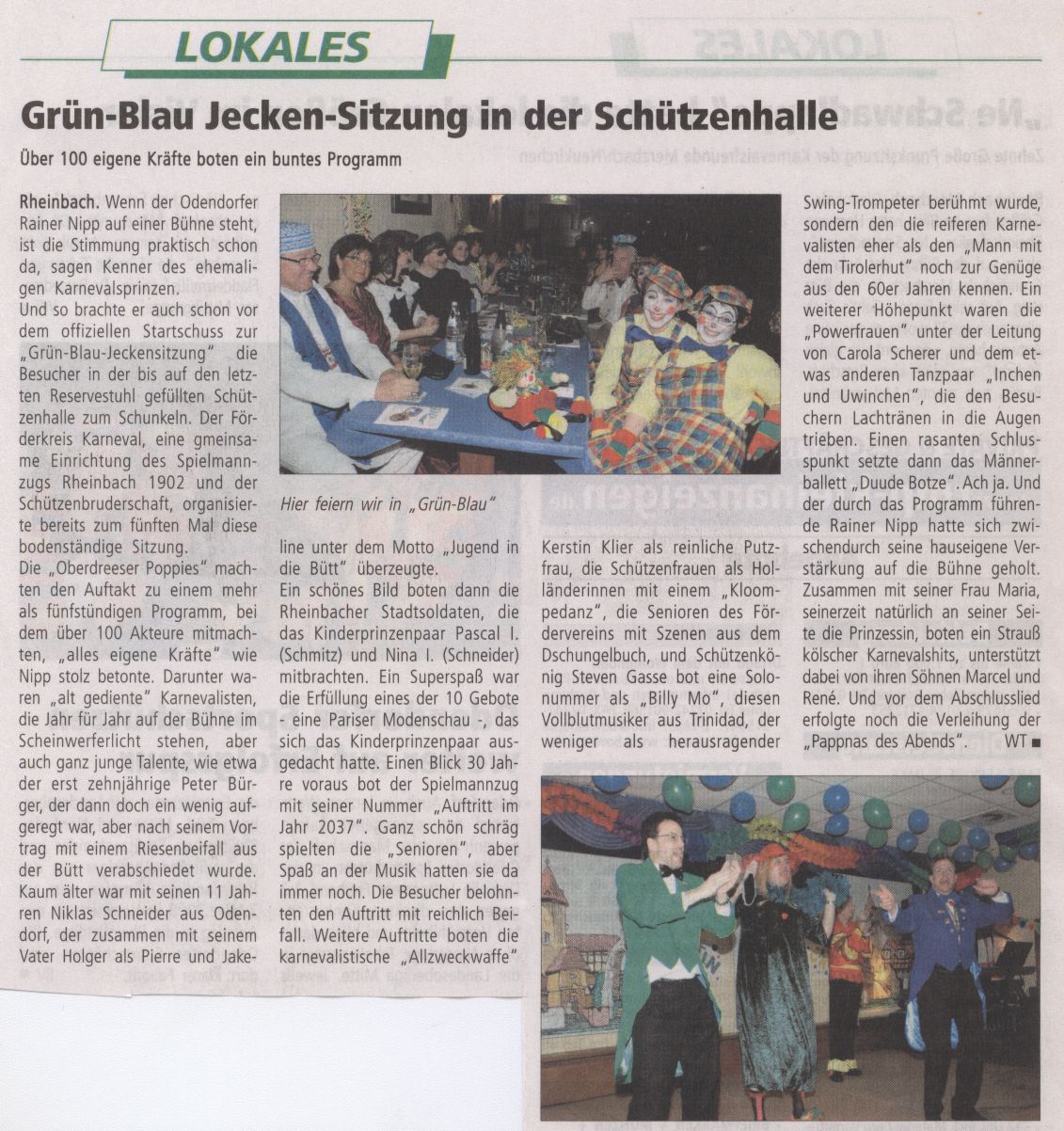 Artikel Wir am Kottenforst 23.01.08