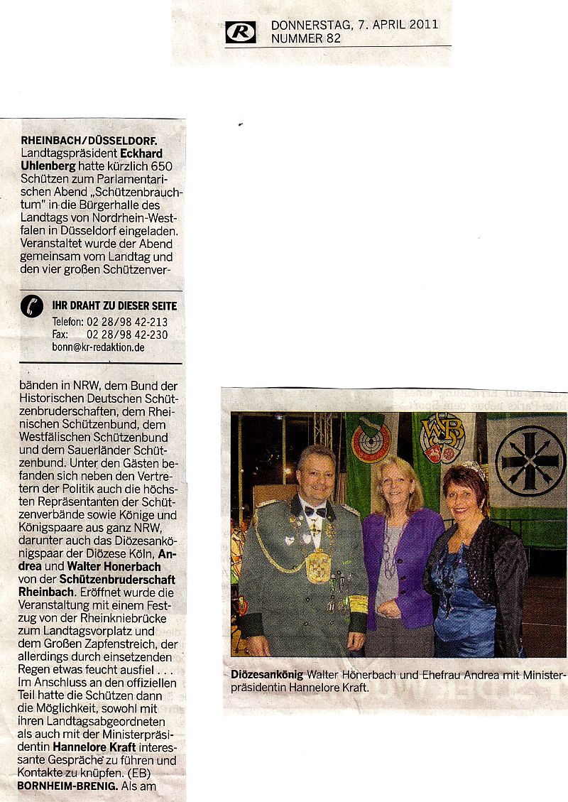 Bonner Rundschau vom 07.04.2011