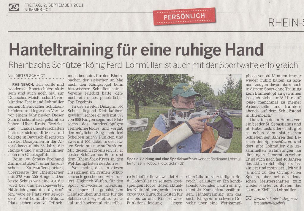 Bonner Rundschau vom 02.09.11