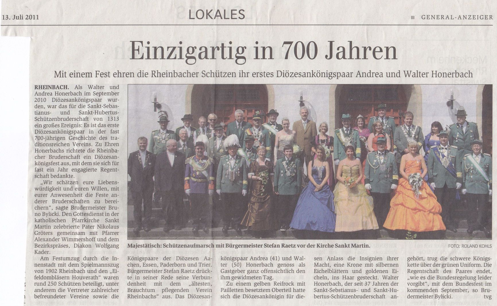 Generalanzeiger Bonn vom 13.07.11