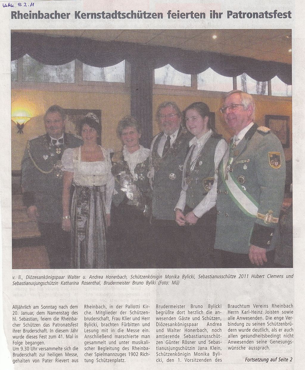 Artikel Wir am Kottenforst 05.02.11