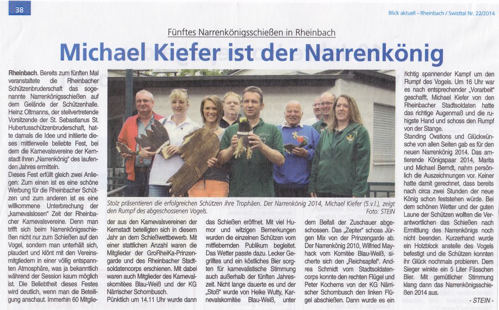 Artikel Blick Aktuell 23.01.2014