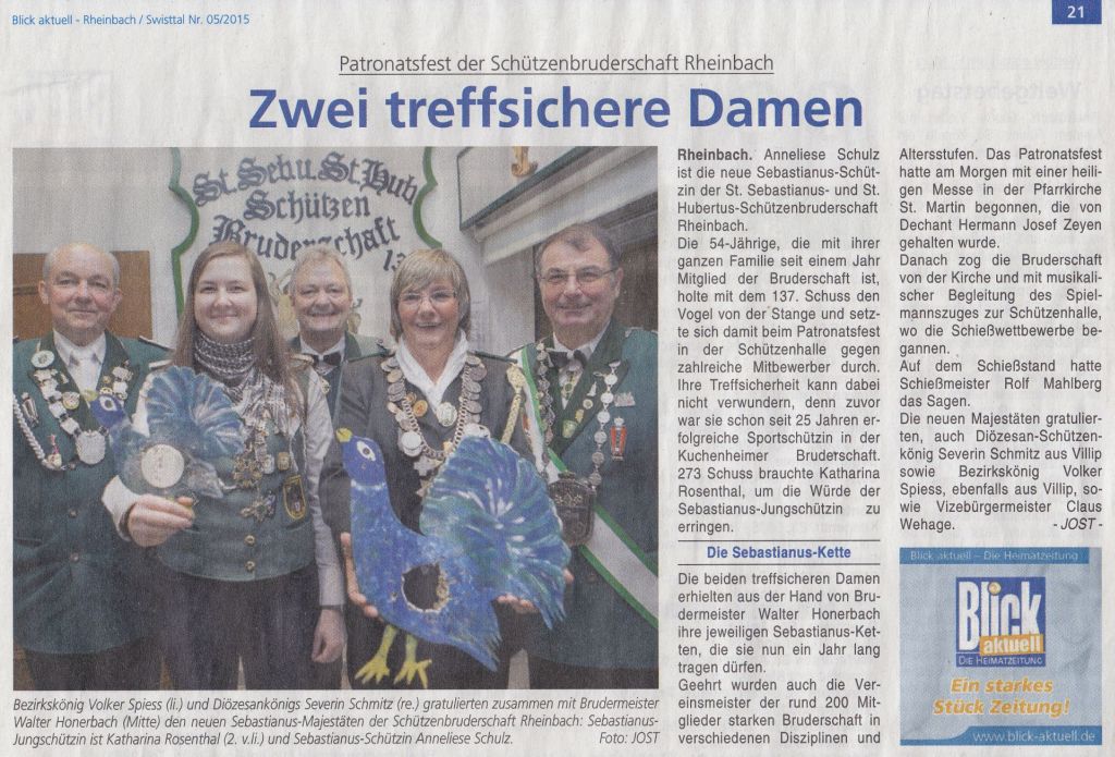 Artikel Blick Aktuell 5/2015